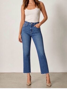 NWT PAIGE Hoxton Slim Crop denim size 30